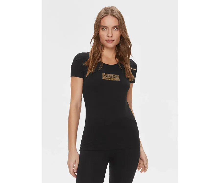 obrazek 1 Guess T-Shirt W4RI33 J1314 Czarny Slim Fit