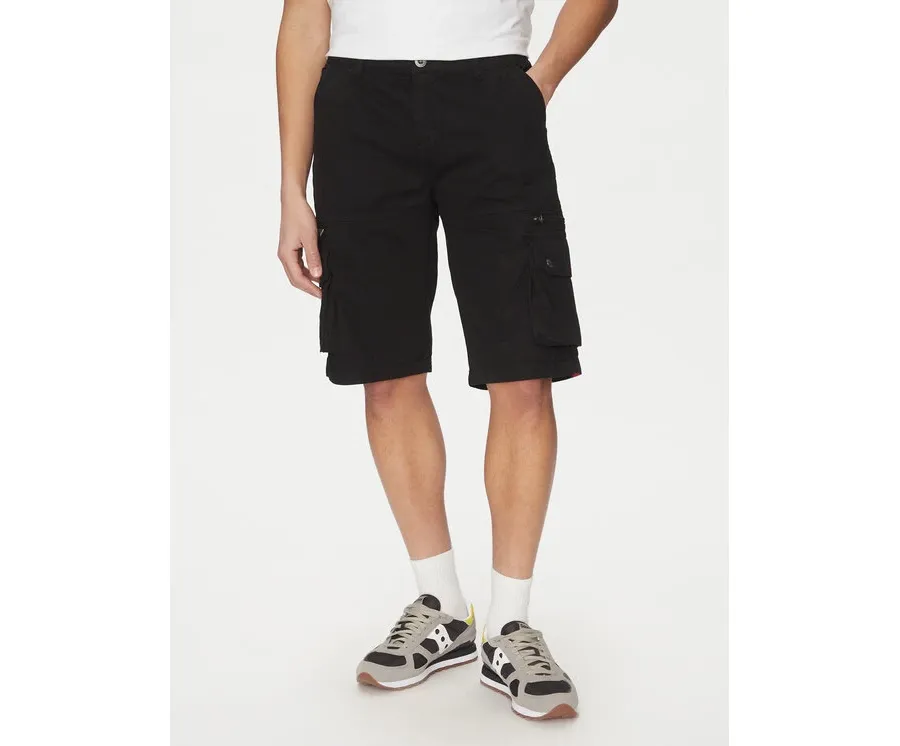 obrazek 1 Alpha Industries Szorty materiałowe 136250 Czarny Regular Fit