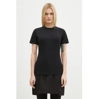 Zdjęcie VETEMENTS t-shirt Embroidered Logo Fitted Hourglass damski kolor czarny WA66TR630B