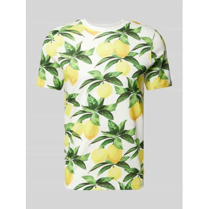 Zdjęcie T-shirt we wzory na całej powierzchni