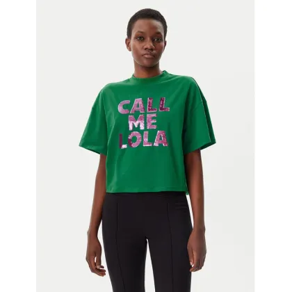 Zdjęcie LOLA CASADEMUNT T-Shirt LS2515054 Zielony Relaxed Fit