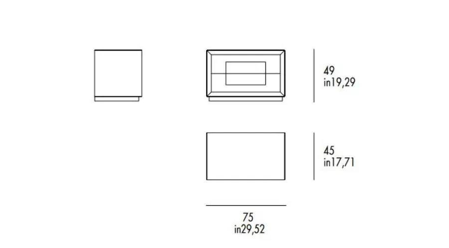 obrazek 3 Włoska szafka nocna Quadro