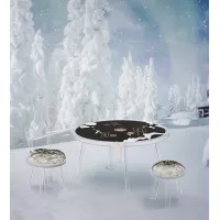 Zdjęcie Niezwykłe krzesełko dziecięce z futrem