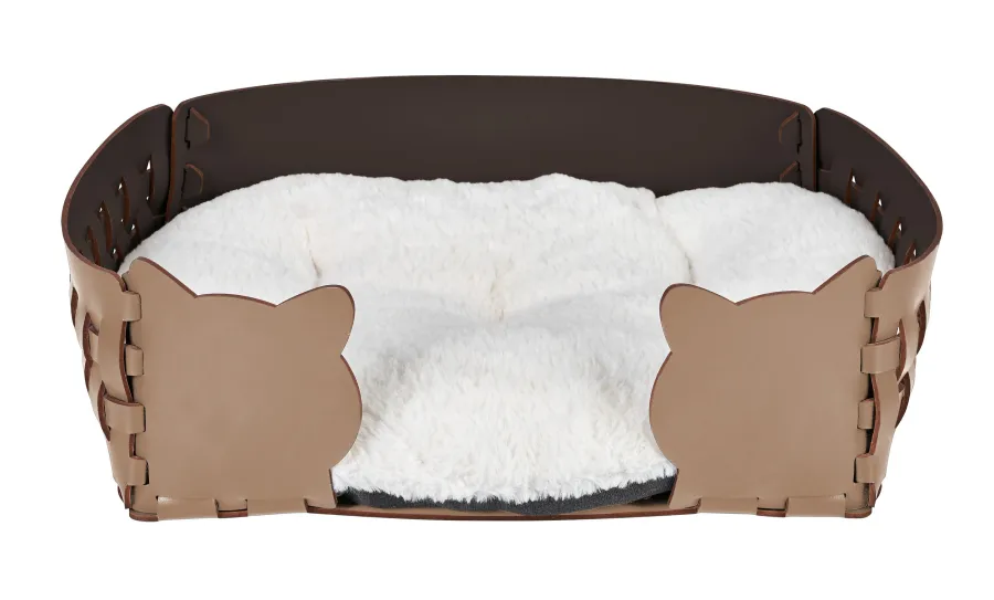obrazek 1 Oryginalne legowisko dla kota 45x30xH15 cm w kolorze cappuccino