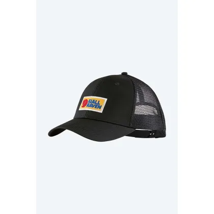 Zdjęcie Fjallraven czapka z daszkiem  Vardag kolor czarny z aplikacją F78139-555