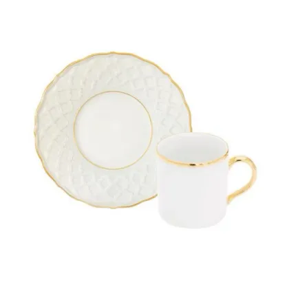 Zdjęcie Oryginalna porcelanowa filiżanka ze spodkiem do kawy