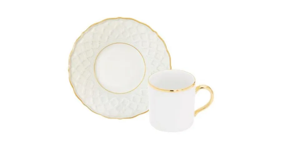 obrazek 1 Oryginalna porcelanowa filiżanka ze spodkiem do kawy