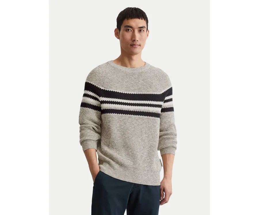 obrazek 1 Marc O'Polo Sweter 428 5020 60332 Beżowy Regular Fit