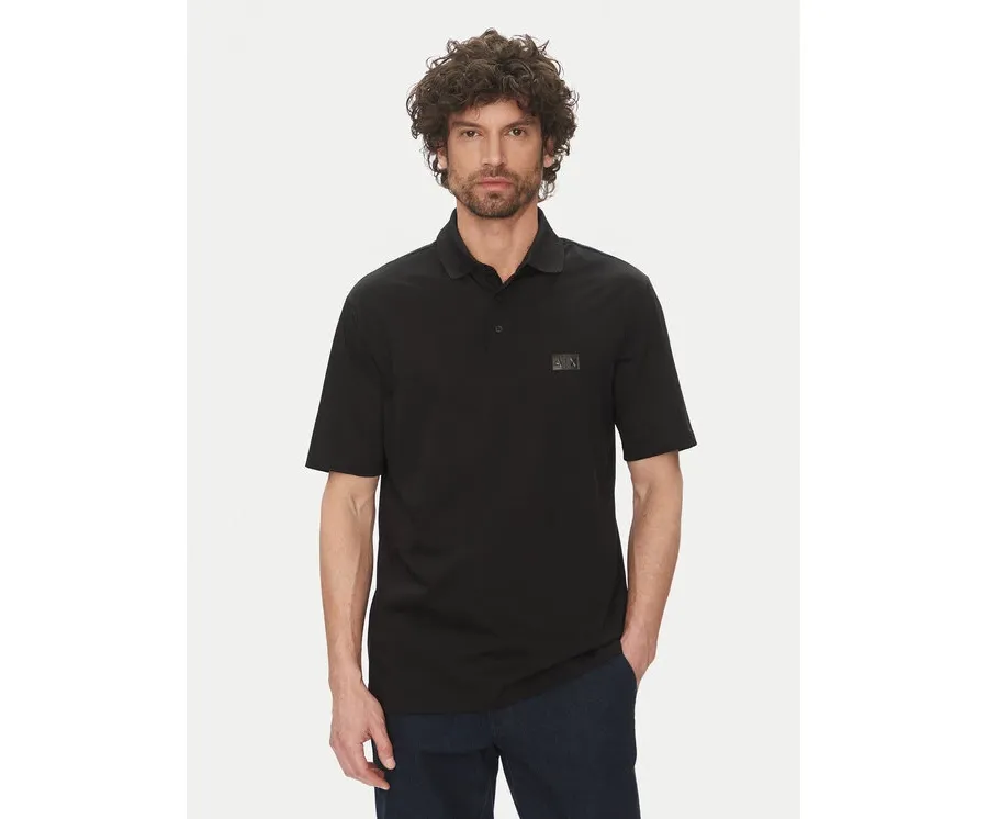 obrazek 1 Armani Exchange Polo XM000484 AF10364 UC001 Czarny Regular Fit