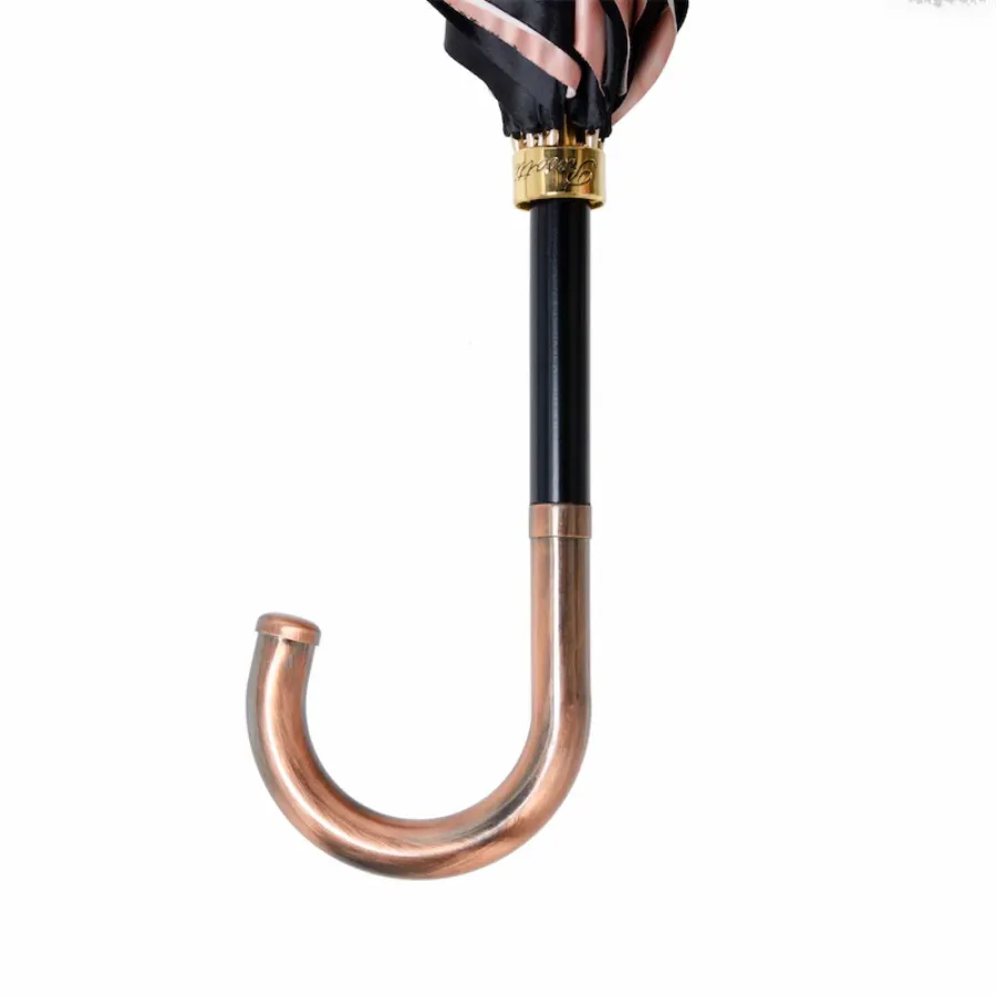 obrazek 4 Stylowy czarny parasol damski w stylu vintage – Pasotti