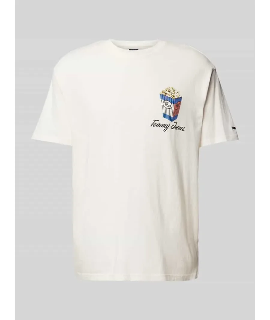 obrazek 1 T-shirt o kroju relaxed fit z wyhaftowanym logo model ‘NOVELTY’