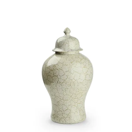 Picture Small ginger jar in glazed ceramic H.68xL.38xP.38 cm