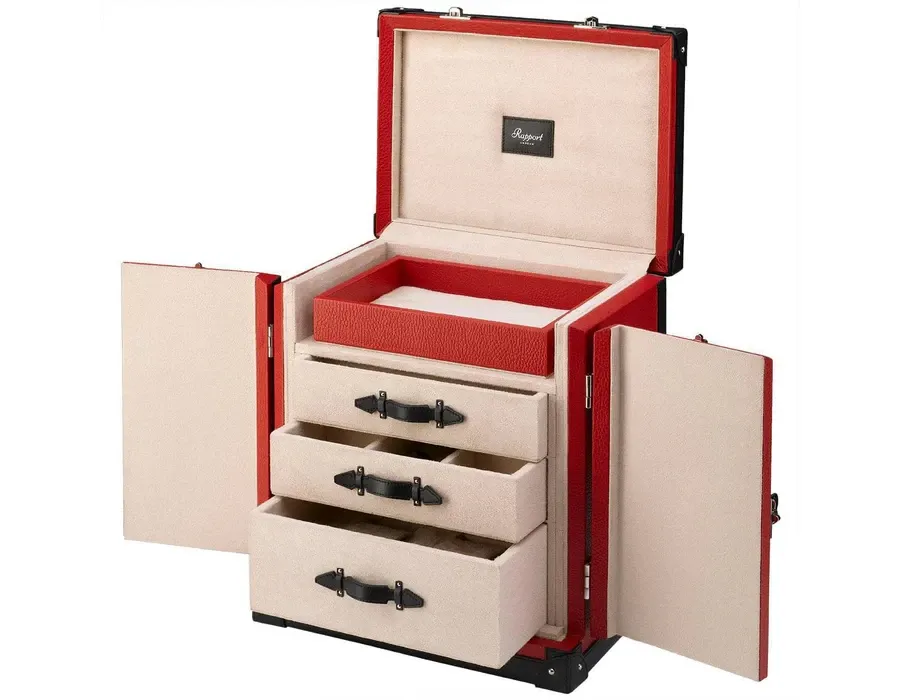 obrazek 8 Luksusowy kufer na biżuterię z uchwytem