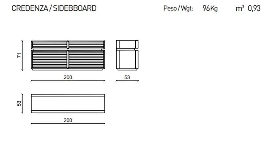obrazek 4 Włoski design - oryginalny kredens - Ulivi Salotti