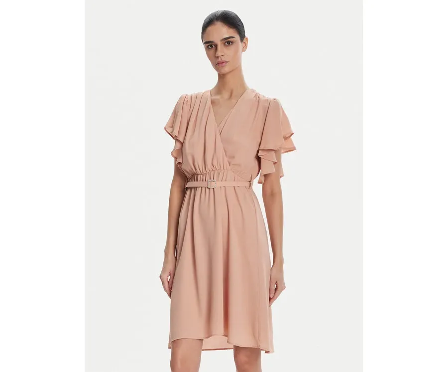 obrazek 1 ARTIGLI Sukienka koktajlowa ACAB002333 029 Beżowy Regular Fit