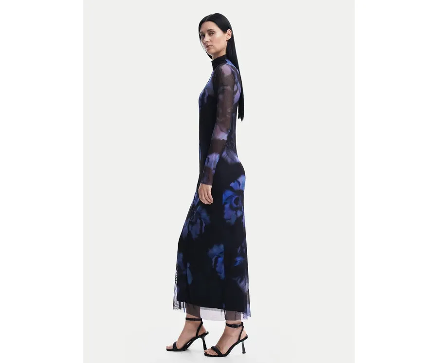 obrazek 1 Desigual Sukienka codzienna Nueva Orleans 24WWVK54 Niebieski Slim Fit
