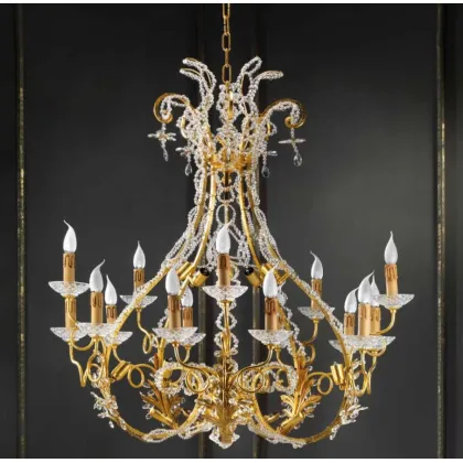 Zdjęcie Włoski prestiżowy żyrandol do salonu