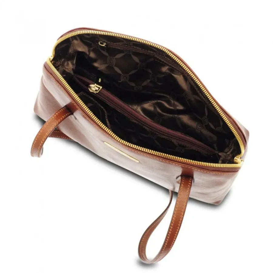 obrazek 4 Elegancka brązowa torebka z Włoch - Giudi