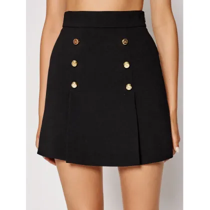 Zdjęcie Elisabetta Franchi Spódnica mini G0-490-16E2-V270 Czarny Slim Fit