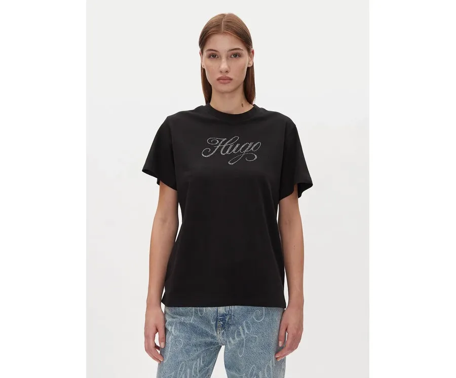 obrazek 1 HUGO T-Shirt Vintage Tee 50537239 Czarny Relaxed Fit