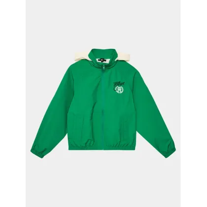 Zdjęcie Tommy Jeans Wiatrówka Script Monogram KG0KG07898 Zielony Regular Fit