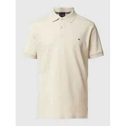 Zdjęcie Koszulka polo o kroju slim fit w jednolitym kolorze