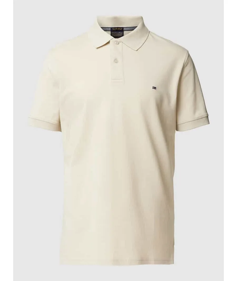 obrazek 1 Koszulka polo o kroju slim fit w jednolitym kolorze