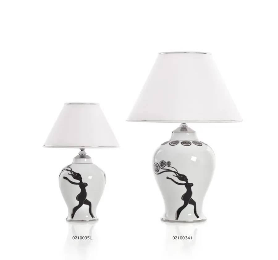 obrazek 2 Porcelanowa lampa z sylwetką kobiety MPM Porcellane