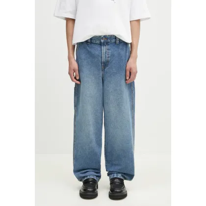 Zdjęcie Dickies jeansy Madison Baggy Fit Denim Rinsed Blue W/ Fade męskie DK0A4YECK211