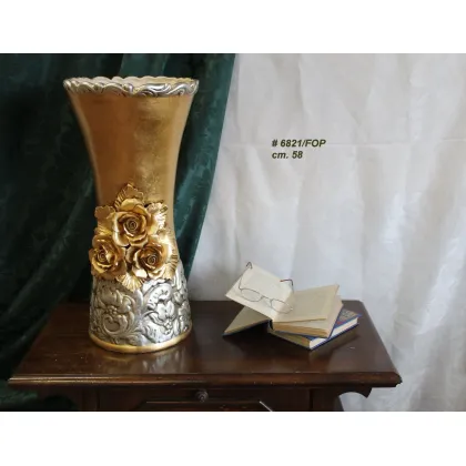 Picture A phenomenal ceramic vase in the baroque style