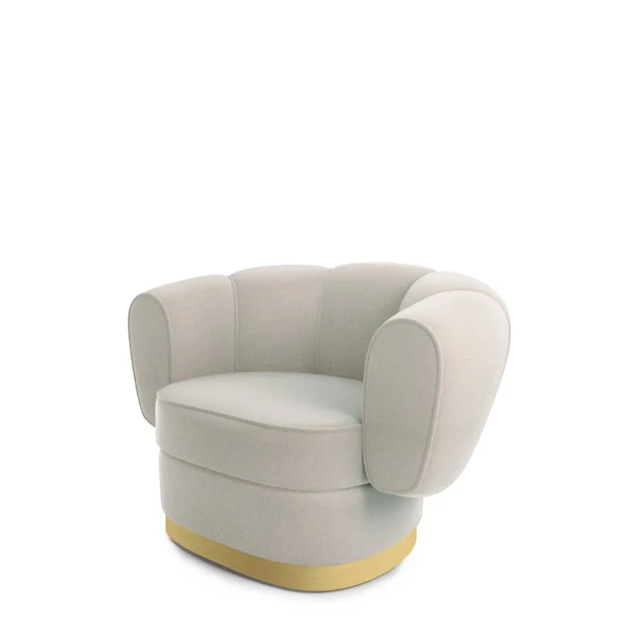 obrazek 2 Genialny fotel z metalową podstawą H.78xL.125xP.100 cm