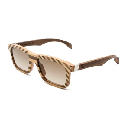 Zdjęcie Eleganckie, włoskie męskie okulary z drewna - Legno Light