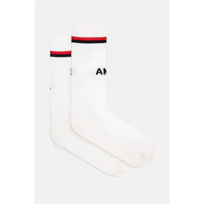 Zdjęcie AMBUSH skarpetki wełniane Logo Low Soccer Socks kolor biały BMRA002F24KNI0010100