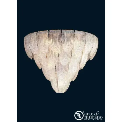 Zdjęcie Elegancka lampa sufitowa z kryształowego szkła Murano