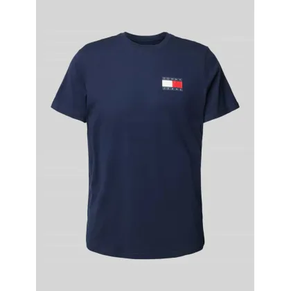 Zdjęcie Tommy Jeans T-Shirt Essential Flag DM0DM20740 Granatowy Slim Fit