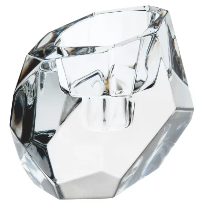 Zdjęcie Ekskluzywny mały świecznik z kolekcji Exótica będącej połączeniem geometrycznych linii i diamentowego połysku - Vista Alegre