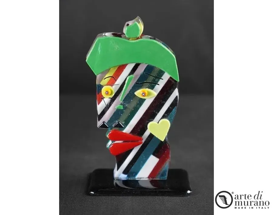picture 1 Picasso Figurine Pop Art Abstract Murano Glass