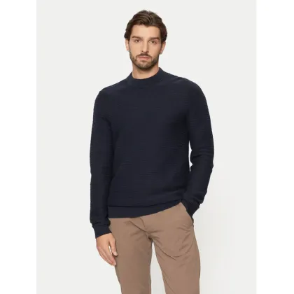 Zdjęcie Selected Homme Sweter Tion 16095640 Granatowy Regular Fit