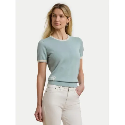Zdjęcie LAUREN RALPH LAUREN Sweter 200963659002 Błękitny Relaxed Fit