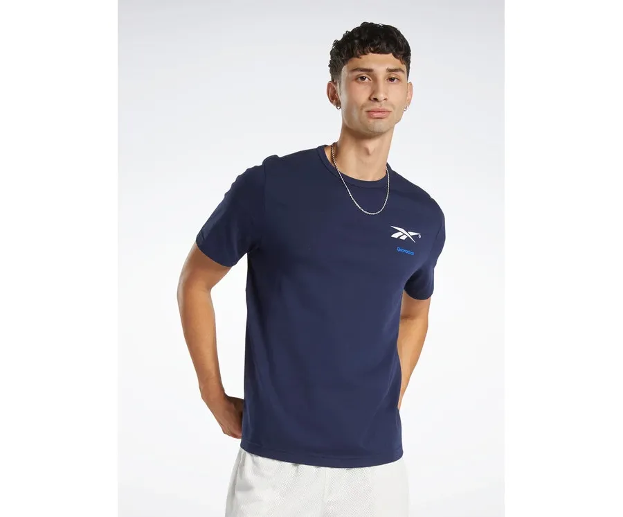 obrazek 1 Reebok T-Shirt Reebok Basketball Court Top T-Shirt HM6239 Niebieski Relaxed Fit