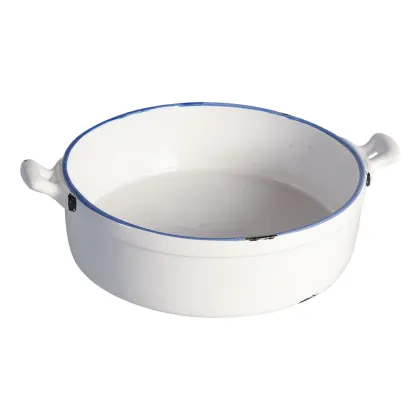 Zdjęcie Ceramiczna biała brytfanna w stylu retro - Virginia Casa