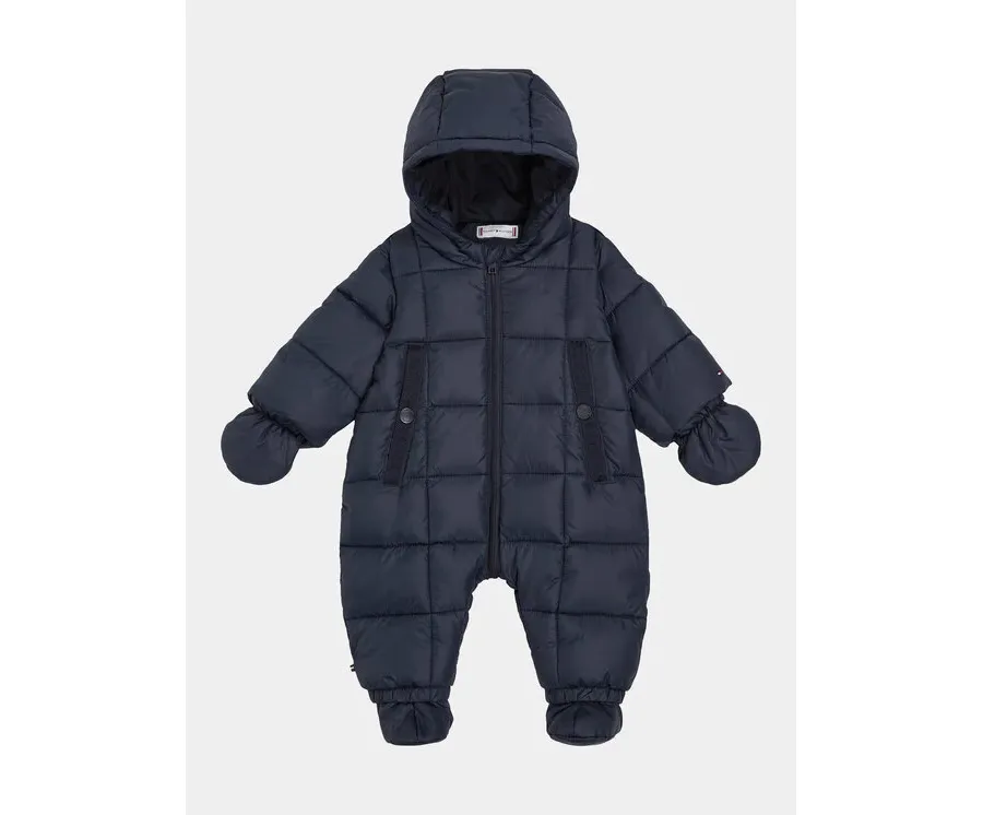 obrazek 1 Tommy Hilfiger Dres Baby Monotype Tape Ski Suit Niebieski