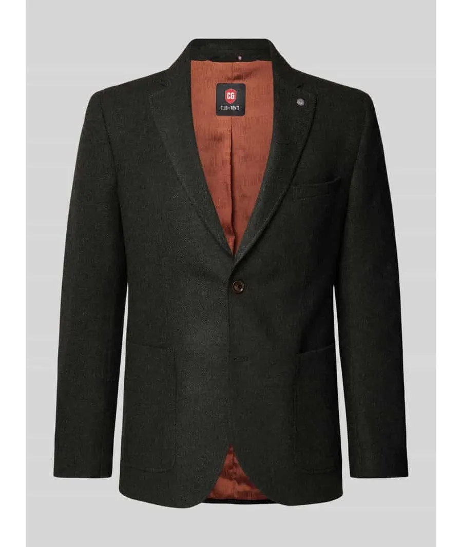 obrazek 1 Marynarka na dwa guziki o kroju slim fit z kołnierzem z połami model ‘Adyson’