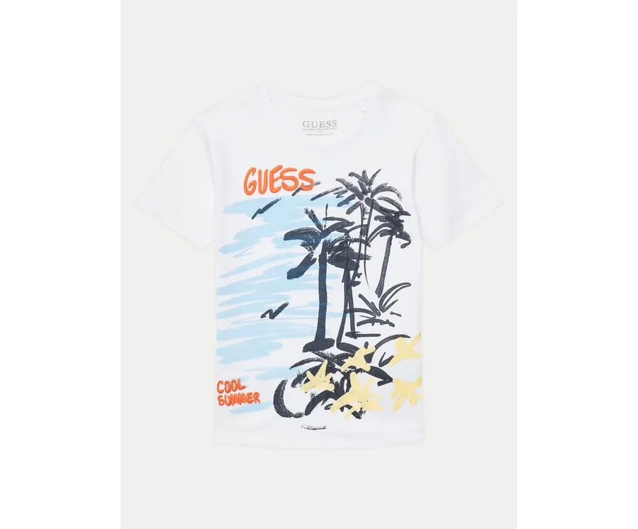 obrazek 1 Guess T-Shirt L5GI05 K8HM4 Biały Regular Fit