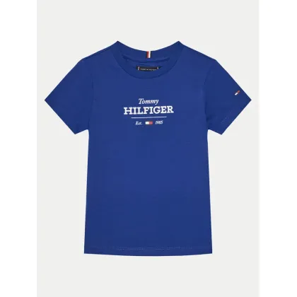 Zdjęcie Tommy Hilfiger T-Shirt KB0KB09356 S Niebieski Regular Fit