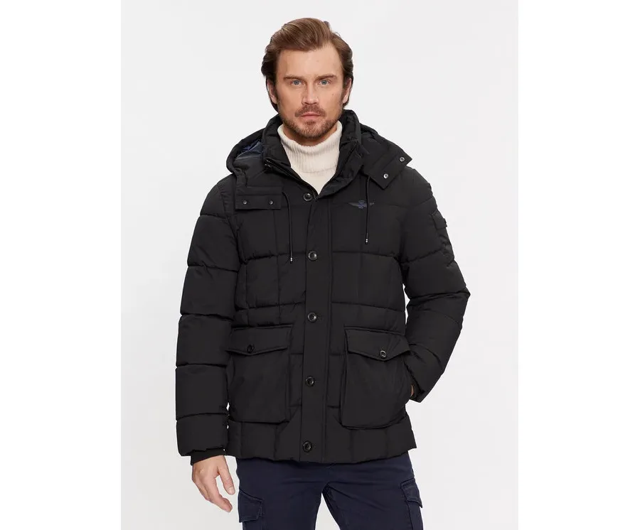 obrazek 1 Aeronautica Militare Kurtka zimowa 232AB2109CT3149 Czarny Regular Fit
