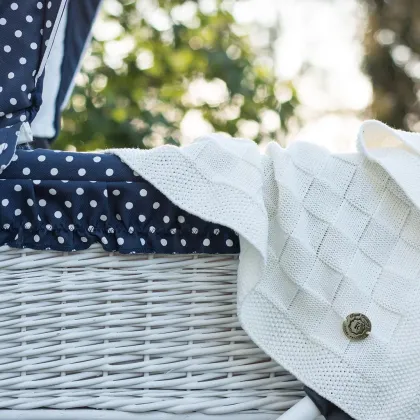 Zdjęcie Kocyk dziecięcy Vichy 80x100 ecru