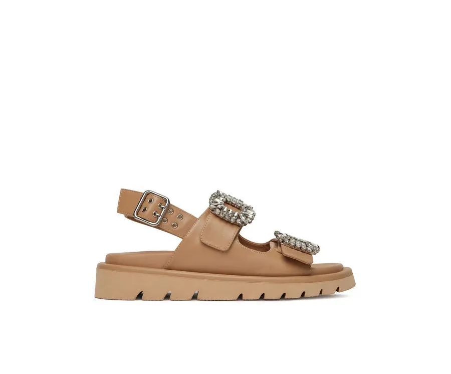 obrazek 1 Eva Minge Sandały SNOWDROP-I75-563 Beżowy