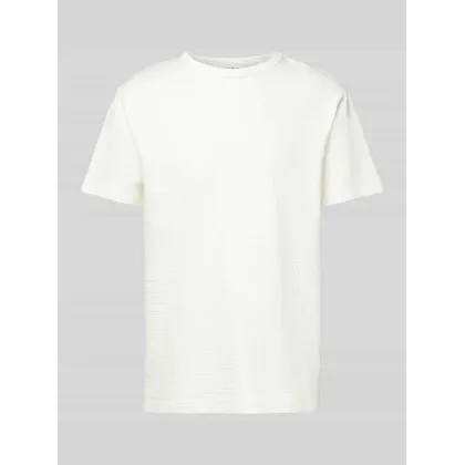 Zdjęcie T-shirt z prążkowanym, okrągłym dekoltem model ‘SANDER’
