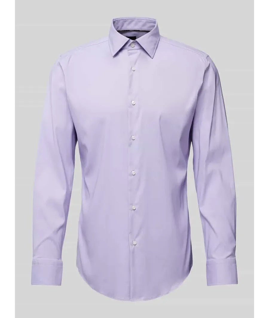 obrazek 1 Koszula biznesowa o kroju slim fit z kołnierzykiem typu kent model ‘Hank’